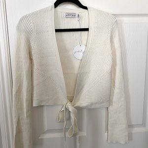 Petal and Pup wrap tie shirt